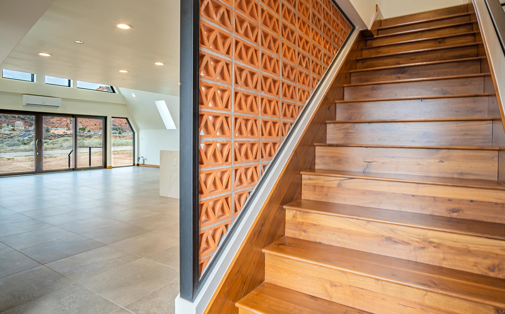 Modern kitchen with natural light